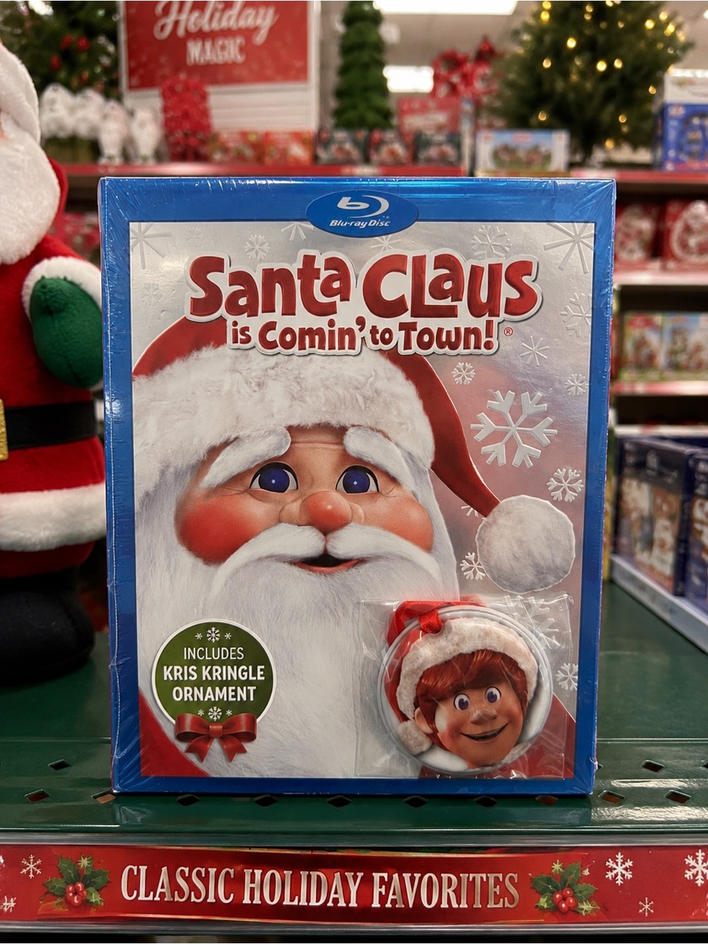 Santa Claus Is Comin’ To Town Blu-ray w/ Ornament Sealed